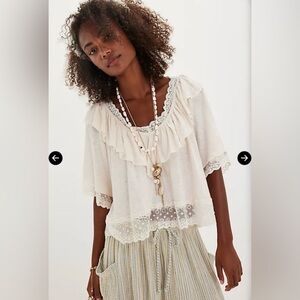 Free People “Lulu” Knit Top - Tea NWT